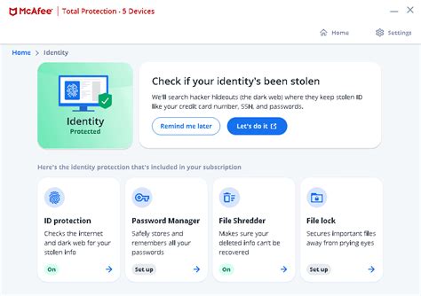 where is my mcafee protection.